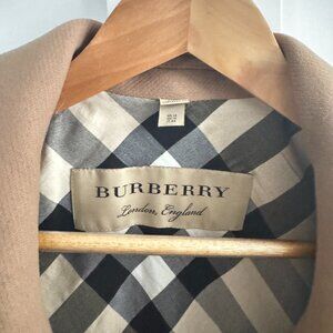 Burberry Wool Trench Coat – Size US 10 / UK 12 – Camel – Like New